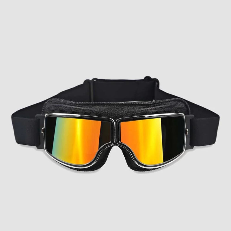 Retro Motorcycle Goggles with Adjustable Strap