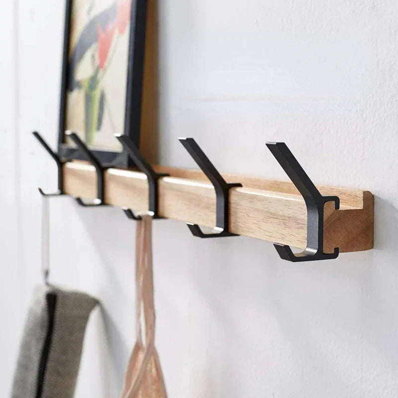 Nordic Wall Coat Rack with Double Hooks – Stylish and Functional
