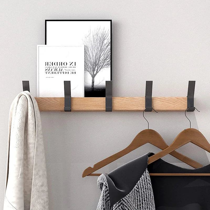 Nordic Wall Coat Rack with Double Hooks – Stylish and Functional