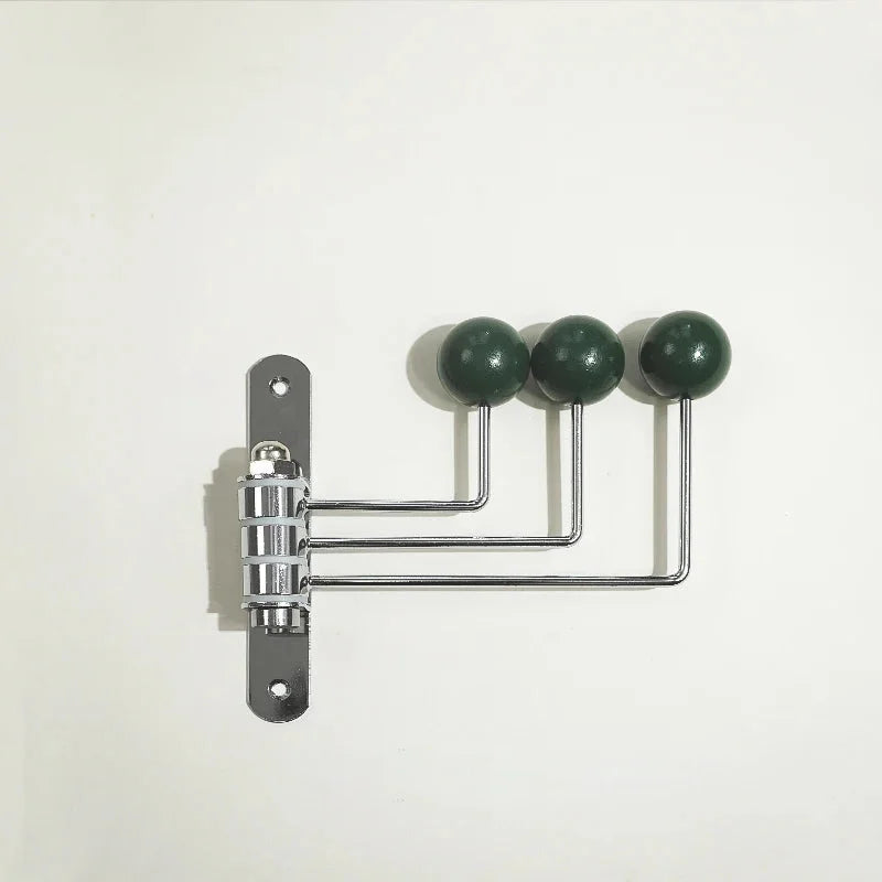 Rotating Wall Hook Rack with Rounded Knobs