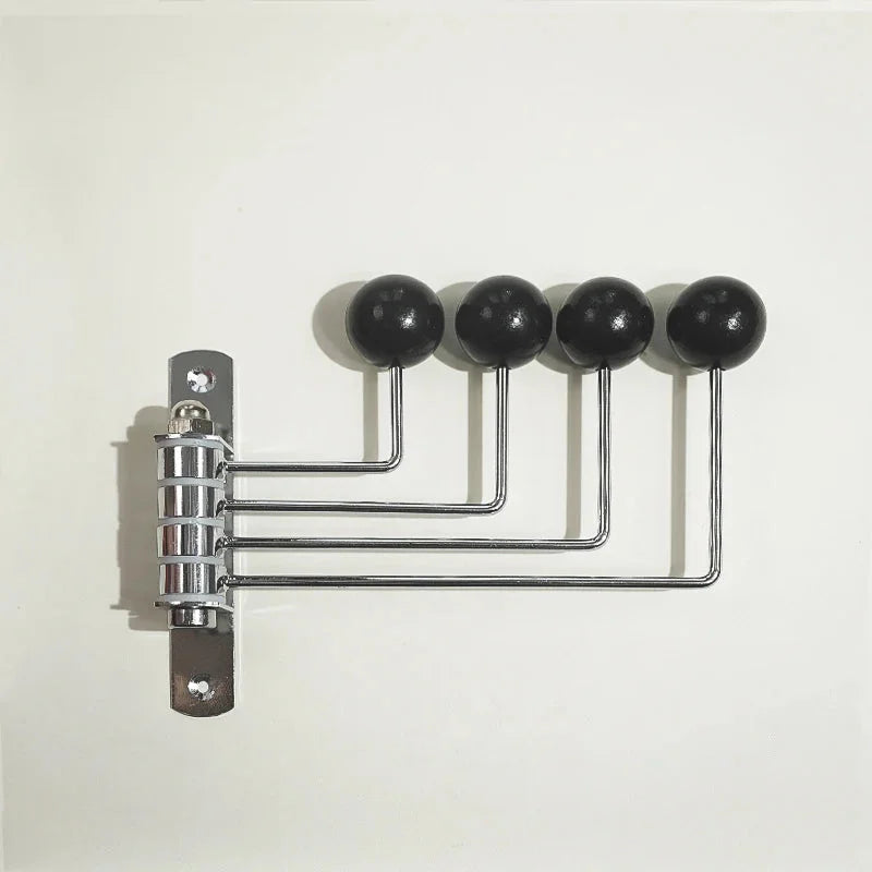 Rotating Wall Hook Rack with Rounded Knobs