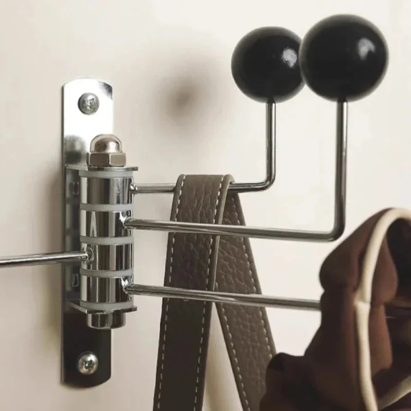Rotating Wall Hook Rack with Rounded Knobs