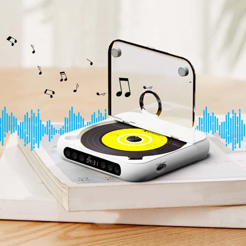Portable Bluetooth CD Player with Rechargeable Battery and USB-C