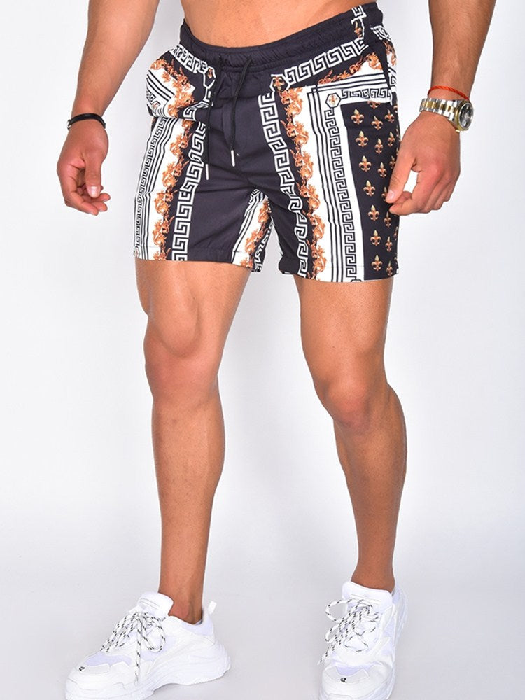 Men's Summer Set with Short Sleeves and Matching Shorts