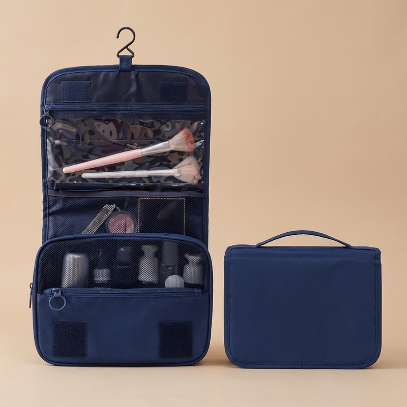 Foldable Travel Organiser with Hanging Hook – Water-Resistant and Spacious