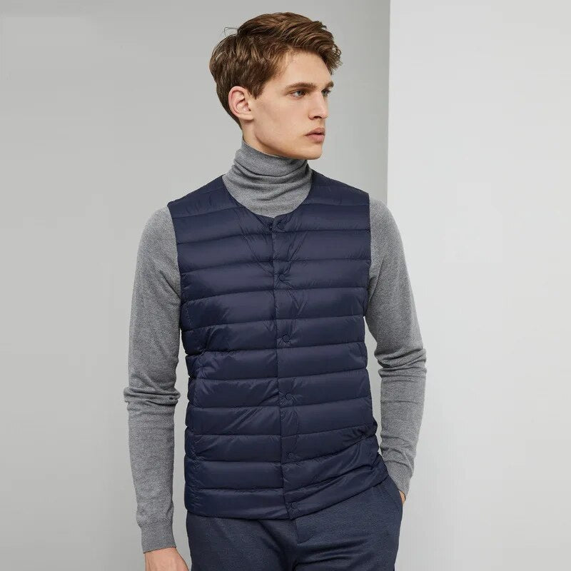 Men’s Lightweight Duck Down Quilted Gilet