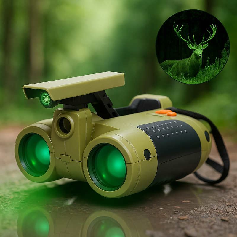Children's Binoculars with Night Vision – Discover Day and Night for Young Adventurers