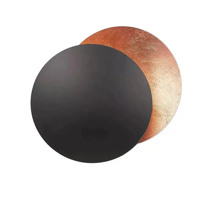 Modern Circular LED-Effect Wall Light for Ambient Interiors
