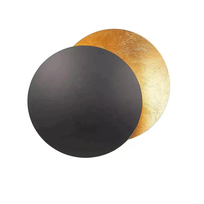 Modern Circular LED-Effect Wall Light for Ambient Interiors