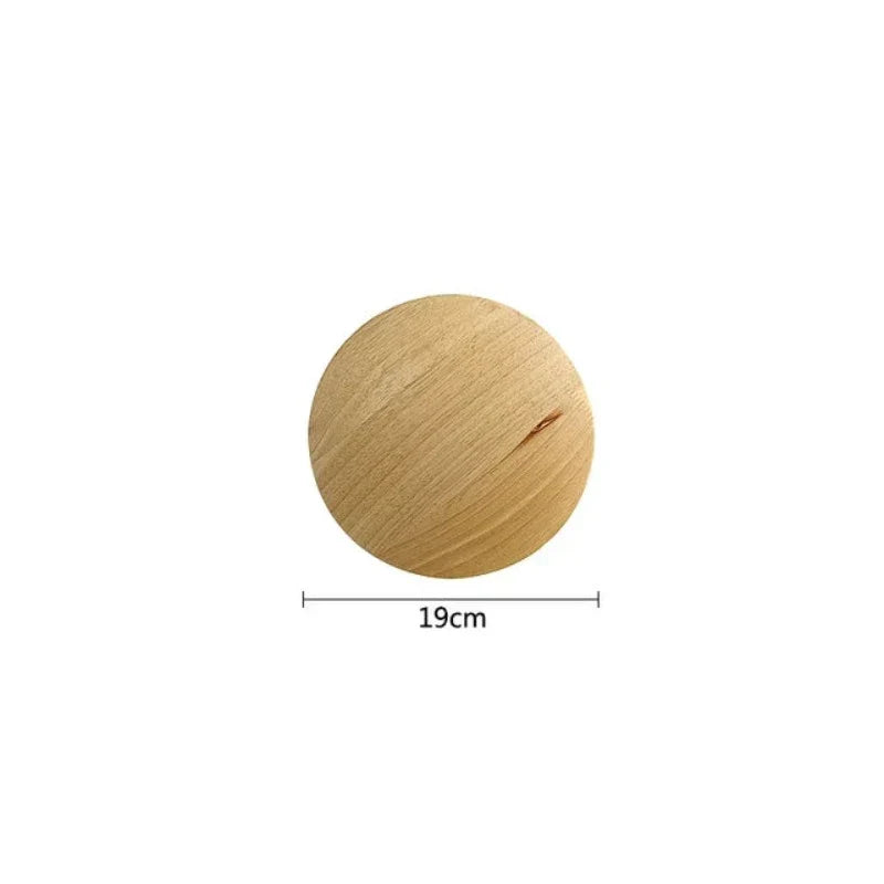 Scandinavian Wooden Wall Lamp with Warm Light and Minimalist Design