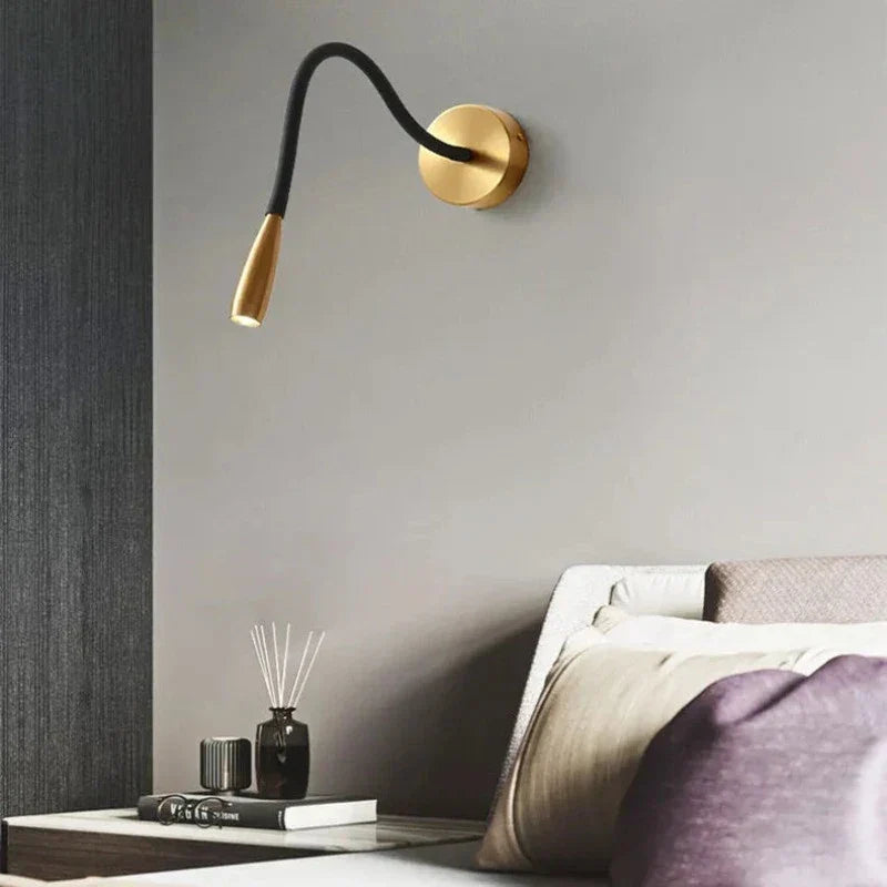 Adjustable Wall Light with Flexible Arm for Focused Illumination