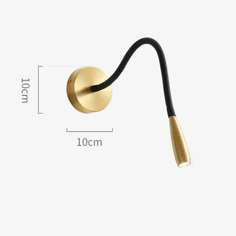 Adjustable Wall Light with Flexible Arm for Focused Illumination