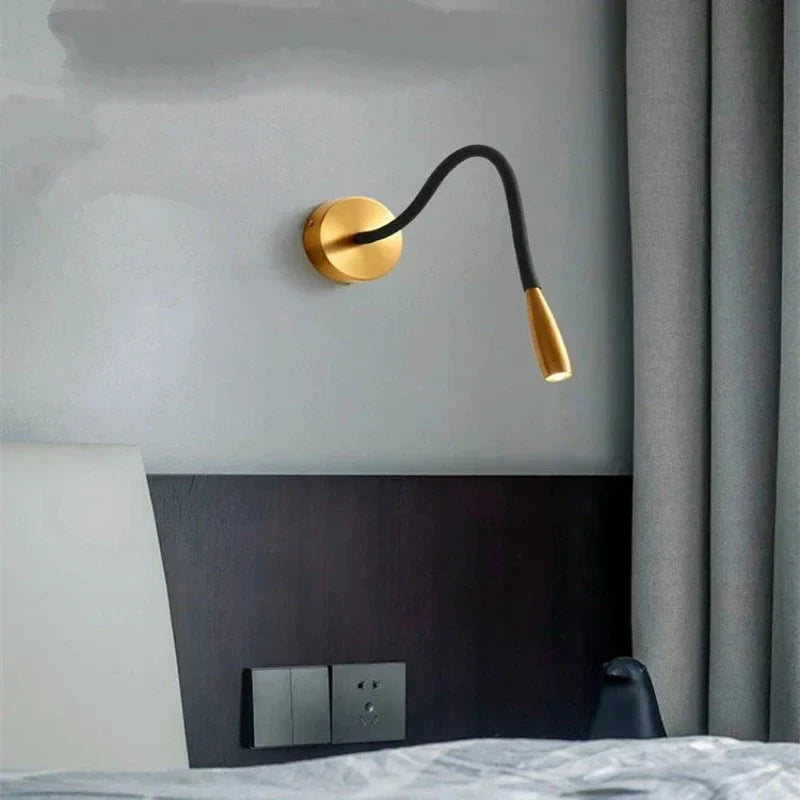Adjustable Wall Light with Flexible Arm for Focused Illumination