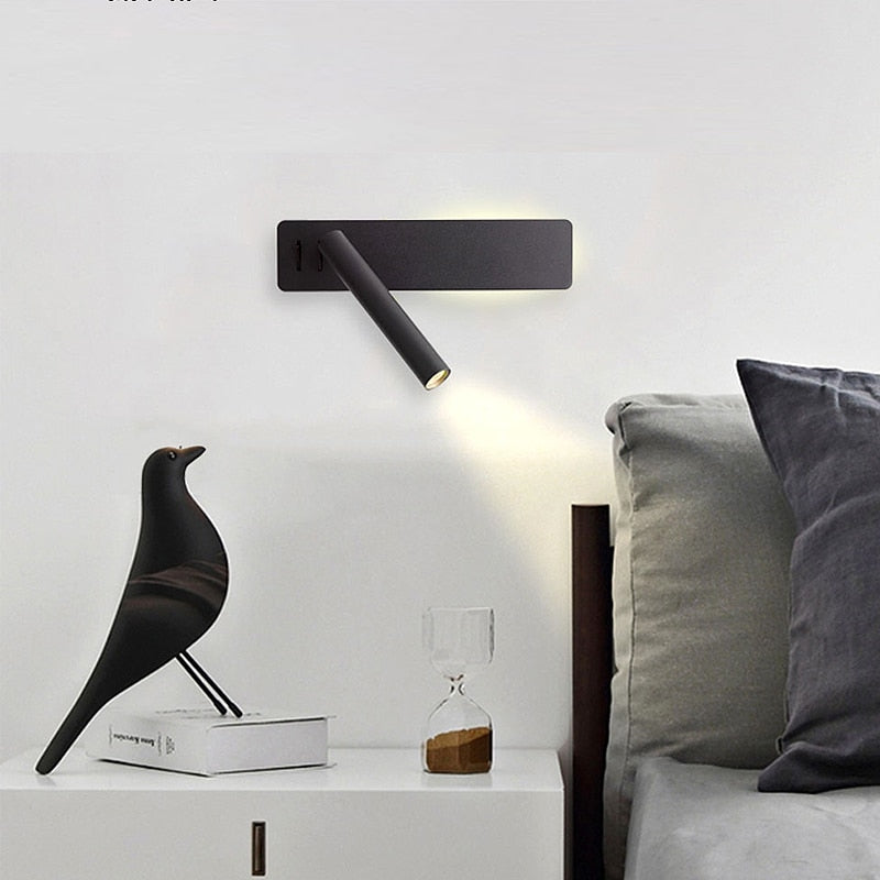 Adjustable LED Wall Reading Light – Focused Light by the Bed