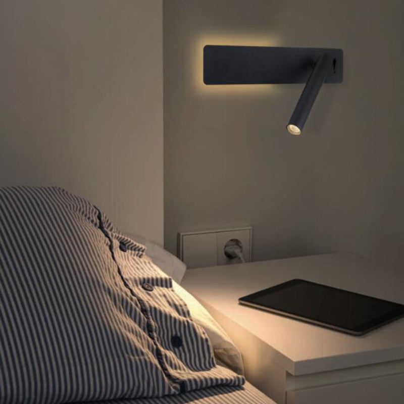 Adjustable LED Wall Reading Light – Focused Light by the Bed