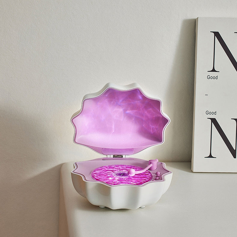 Seashell RGB Night Light with Bluetooth Speaker
