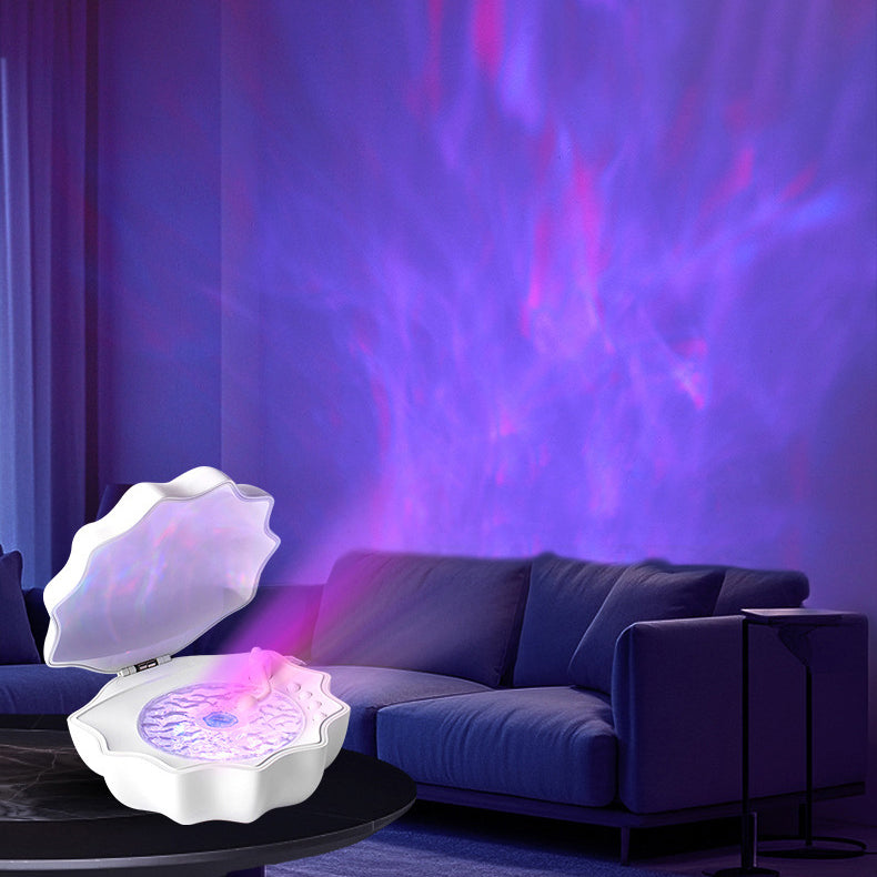 Seashell RGB Night Light with Bluetooth Speaker