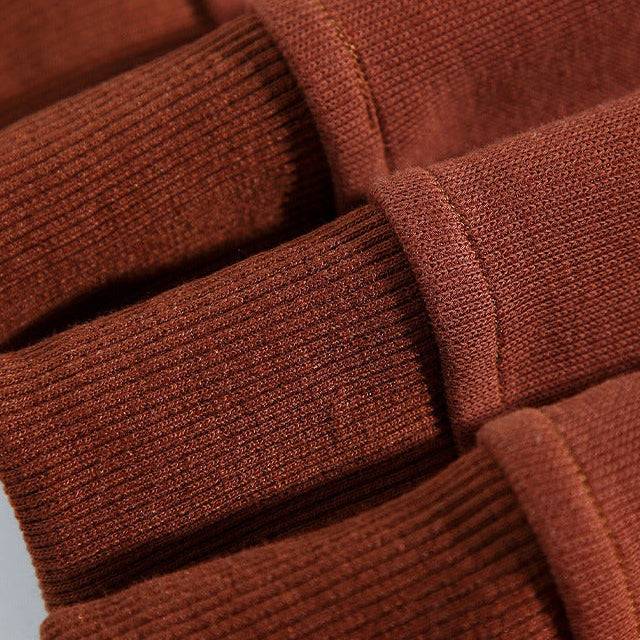 Men's Cotton Blend Polo Sweatshirt with Relaxed Fit and Classic Collar