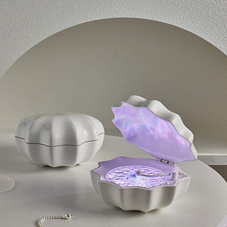 Seashell RGB Night Light with Bluetooth Speaker