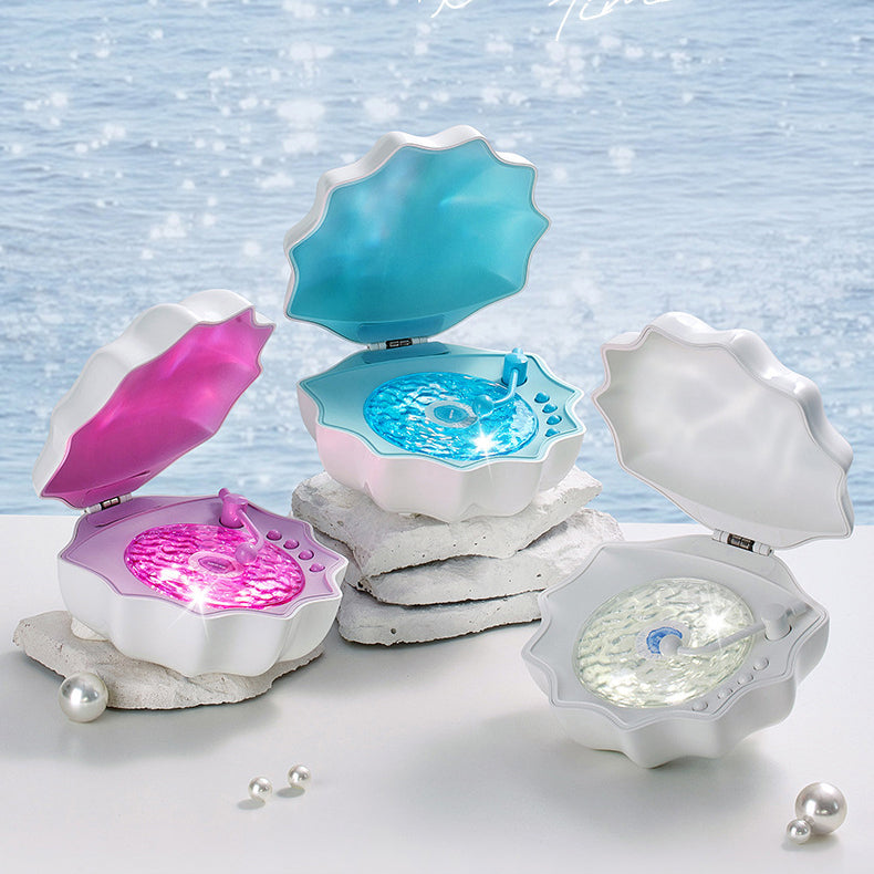 Seashell RGB Night Light with Bluetooth Speaker