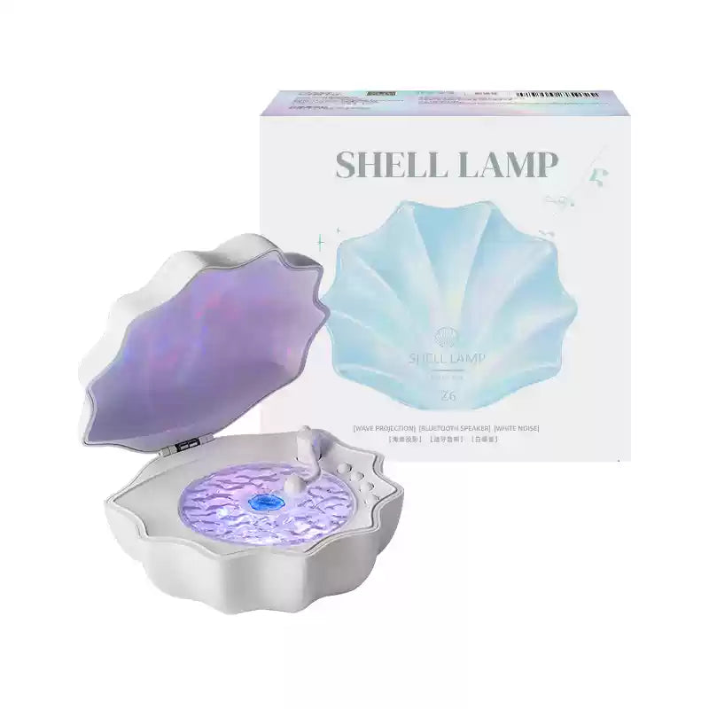 Seashell RGB Night Light with Bluetooth Speaker