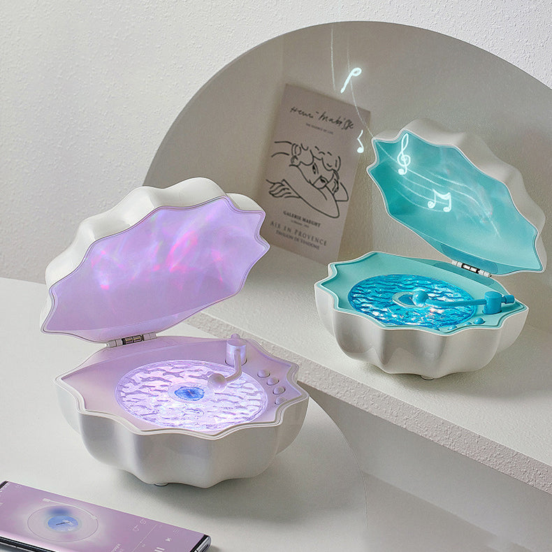 Seashell RGB Night Light with Bluetooth Speaker