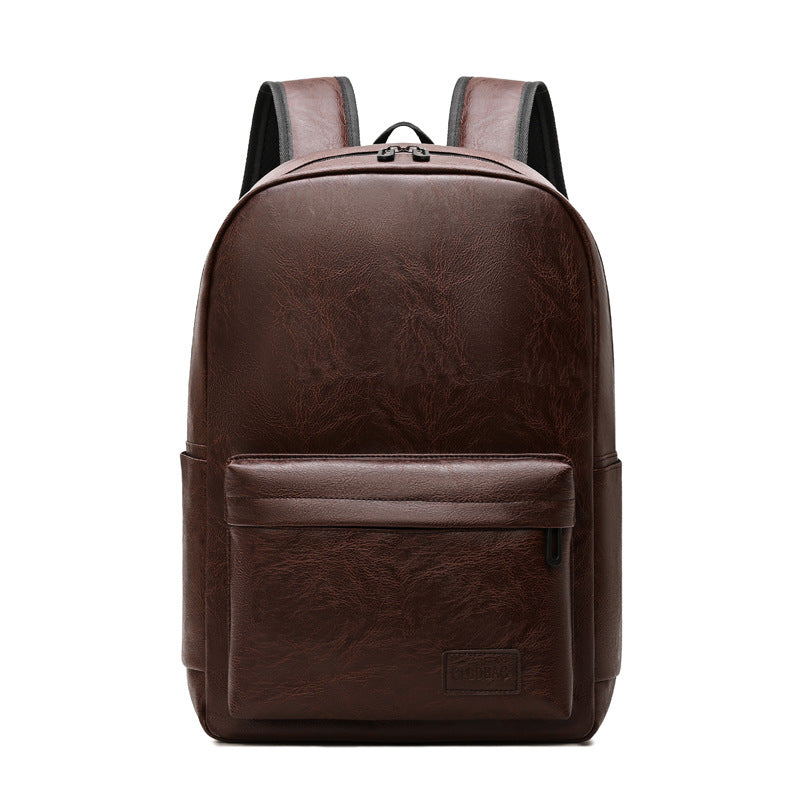 Leather Laptop Backpack with Organised Storage