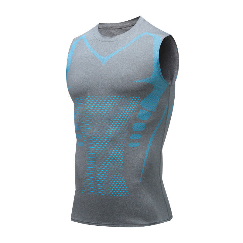 Men's Compression Tank Top with Breathable Material and Supportive Fit