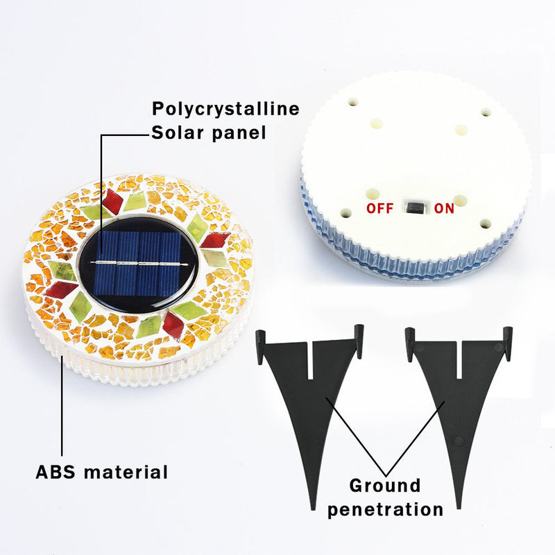 Solar Mosaic Garden Lights
