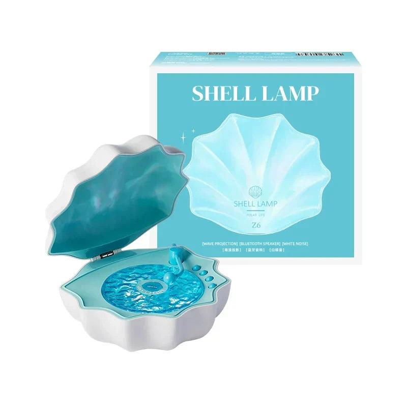 Seashell RGB Night Light with Bluetooth Speaker
