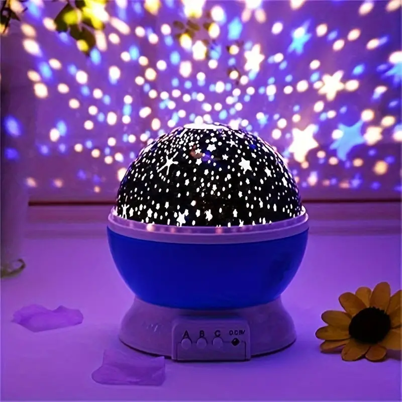 Rotating Star Projector Night Light – Soothing LED Light for Children's Room