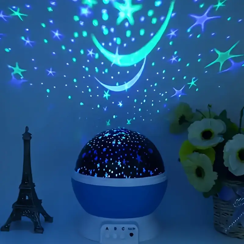 Rotating Star Projector Night Light – Soothing LED Light for Children's Room