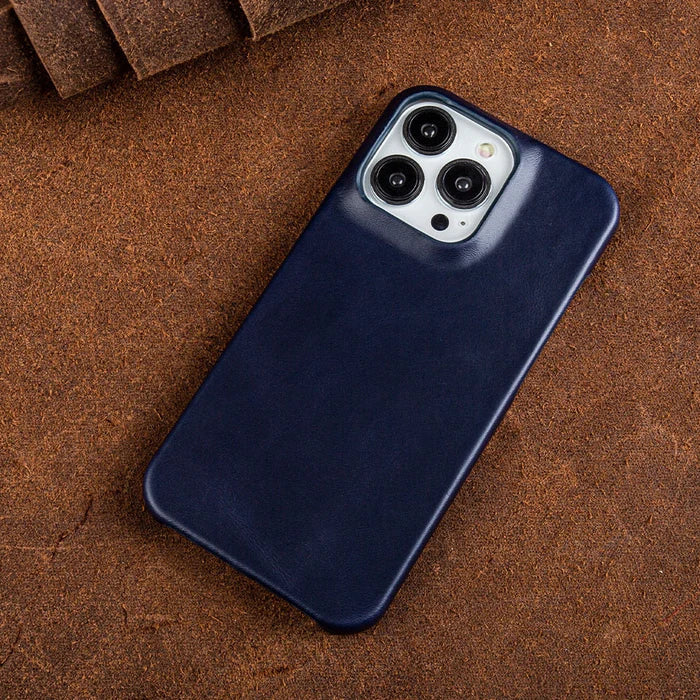Leather Phone Case for iPhone with Shock-Absorbing Protection