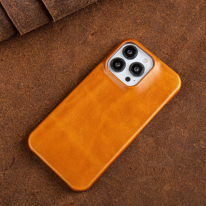 Leather Phone Case for iPhone with Shock-Absorbing Protection