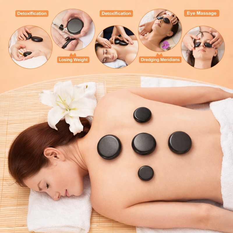 Professional Hot Stone Massage Set – Complete with Heater