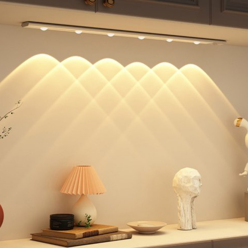 Wireless LED Cabinet Lighting with Motion Sensor and Rechargeable Battery for Convenience