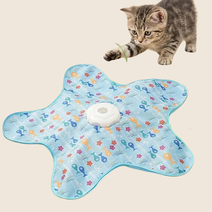Automatic Interactive Cat Toy with Moving Teaser