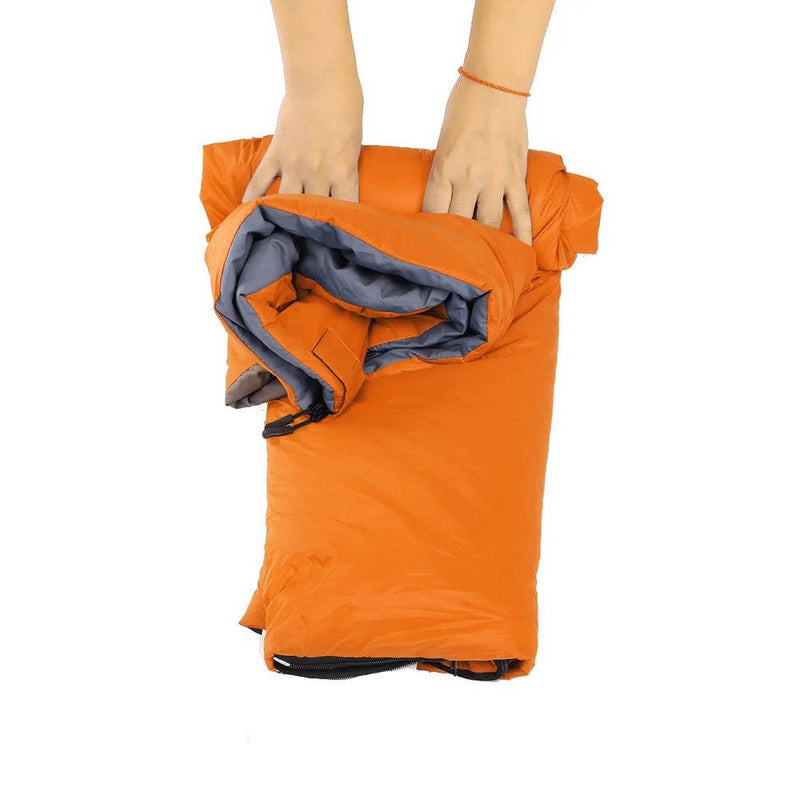 Lightweight Adult Sleeping Bag with Two-Way Zip and Compression Sack