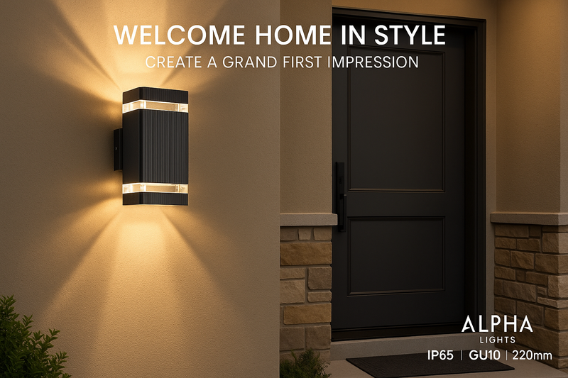 Modern Outdoor Wall Light with Up and Down Light and Weather-Resistant Design