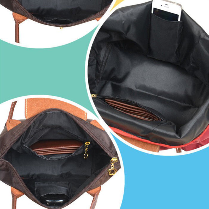 Luxury Leather Tote Bag for Women – Large Shoulder Bag with Zipper