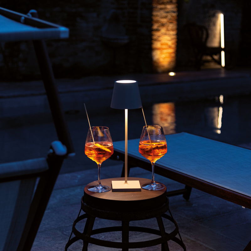 Cordless LED Table Lamp with Touch Dimming for Indoor and Outdoor Use