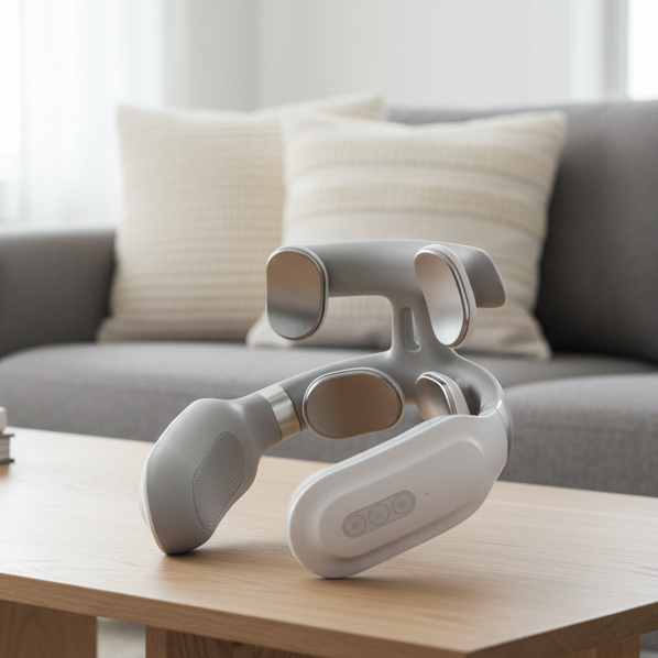 Smart TENS Neck Massager with Heat and Vibration for Everyday Relaxation
