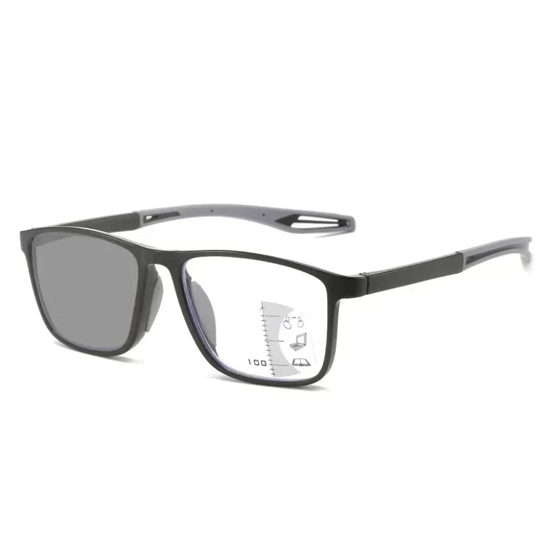Photochromic Multifocal Reading Glasses with UV400 Protection