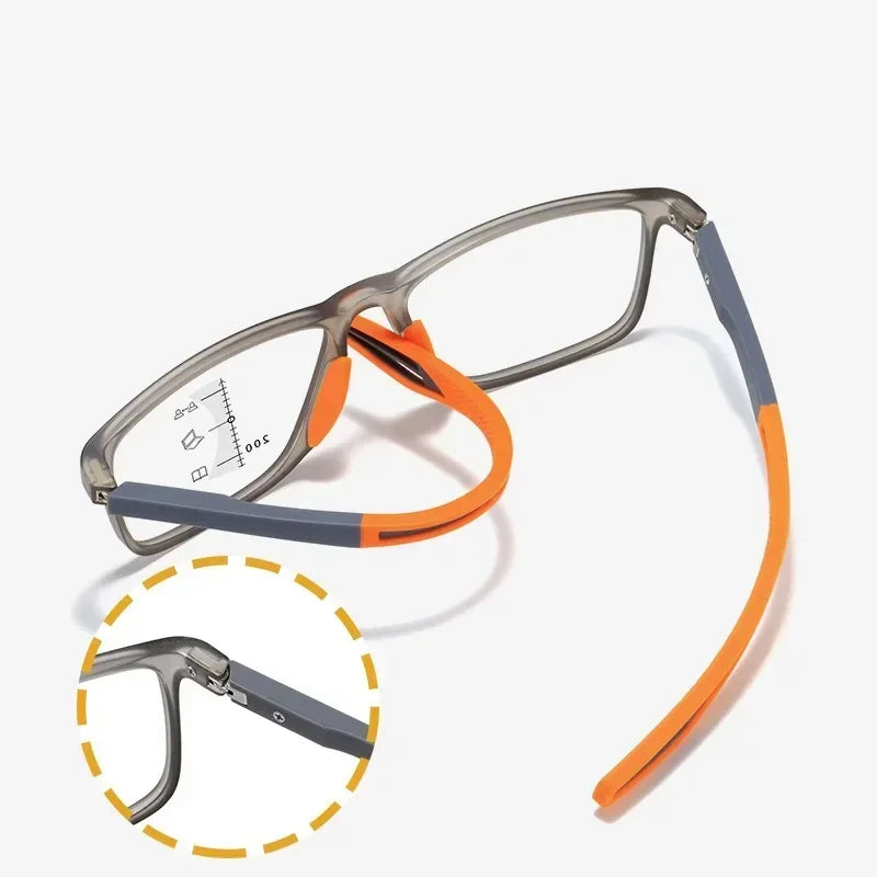 Photochromic Multifocal Reading Glasses with UV400 Protection