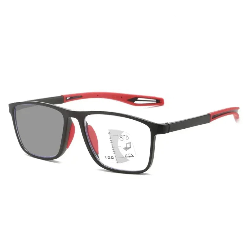 Photochromic Multifocal Reading Glasses with UV400 Protection