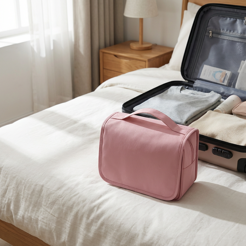 Foldable Travel Organiser with Hanging Hook – Water-Resistant and Spacious