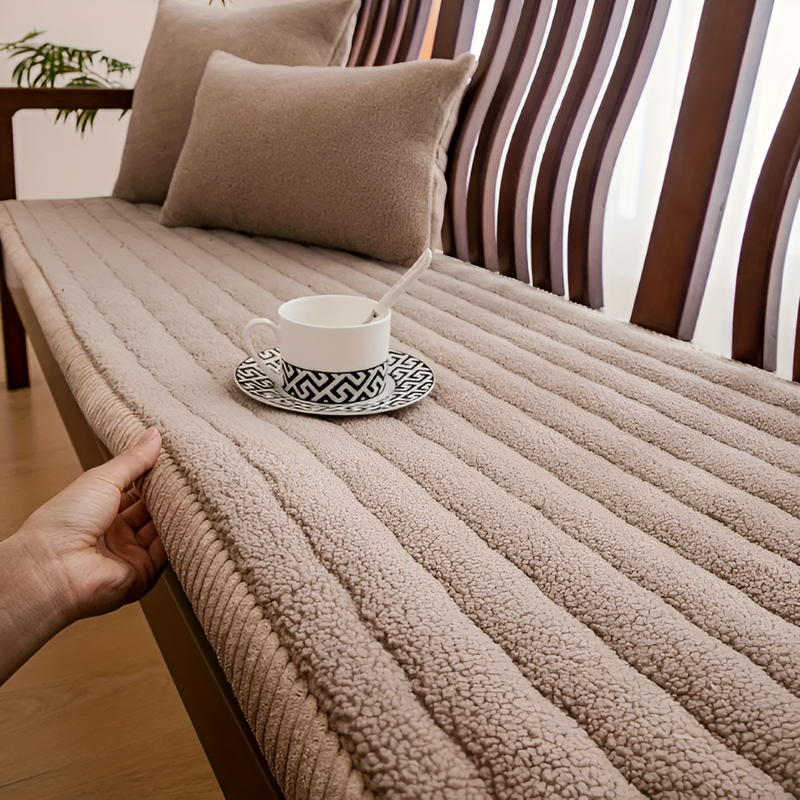 Quilted Sofa Protector with Non-Slip Underside