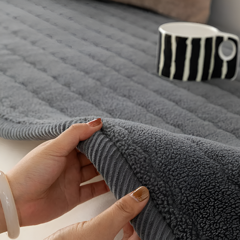 Quilted Sofa Protector with Non-Slip Underside