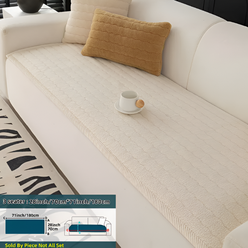 Quilted Sofa Protector with Non-Slip Underside