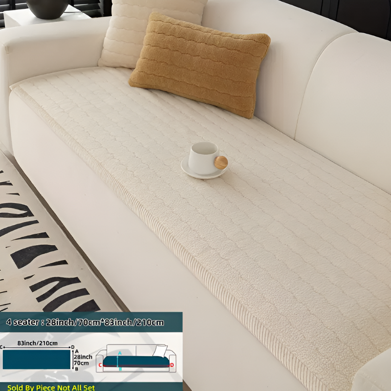 Quilted Sofa Protector with Non-Slip Underside